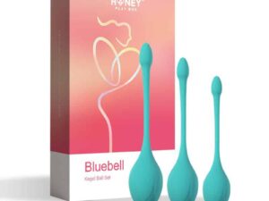 UC Global Trade INC. Honey Play Box Bluebell Floral Weighted Kegel Ball 3-Piece Set