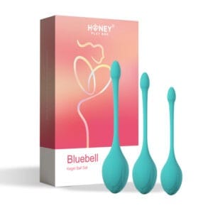 UC Global Trade INC. Honey Play Box Bluebell Floral Weighted Kegel Ball 3-Piece Set
