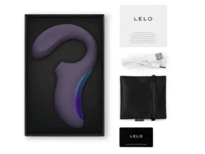 LELO ENIGMA Wave Suction Dual Stimulator Cyber Purple – Premium G-Spot and Clitoral Massager with Sonic and WaveMotion