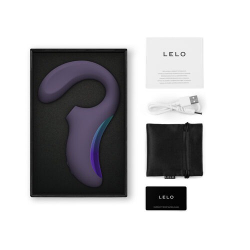 LELO ENIGMA Wave Suction Dual Stimulator Cyber Purple - Premium G-Spot and Clitoral Massager with Sonic and WaveMotion Technology