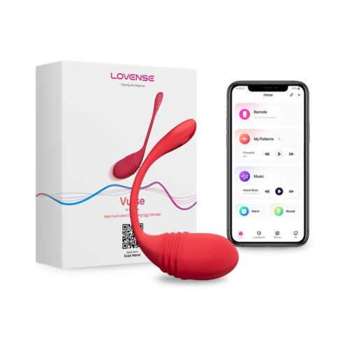 Lovense Vulse Thrusting and Vibrating Egg - App-Controlled G-Spot Stimulator with Long-Distance Connectivity
