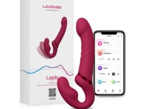 Lovense Lapis Vibrating Strapless Strap-On – Flexible, Waterproof Remote-Controlled G-Spot and P-Spot Stimulator