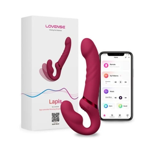 Lovense Lapis Vibrating Strapless Strap-On – Flexible, Waterproof Remote-Controlled G-Spot and P-Spot Stimulator