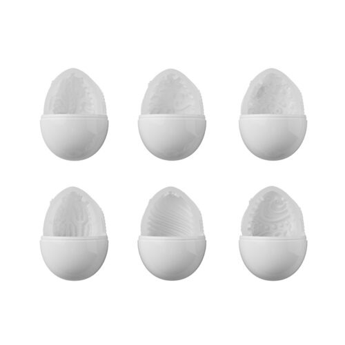 Lovense Kraken 6 Pack Masturbator Eggs - Unique Textured Strokers with Discreet Storage