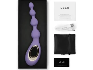 LELO SORAYA Anal Beads Purple - Innovative Bow-Motion Technology for Gentle Anal Pleasure