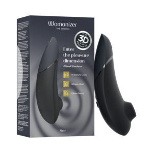 Womanizer Next Black – Advanced Pleasure Air Clitoral Stimulator with Climax Control by We-Vibe
