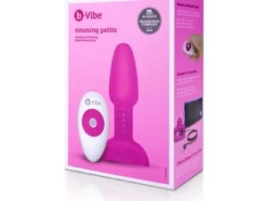 b-Vibe Rimming Petite Rotating and Vibrating Remote Control Plug Fuchsia by COTR Inc. BV-006 FUC