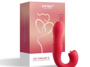 UC Global Trade INC. Honey Play Box Joi Thrust 2 App-Controlled Thrusting Vibrator & Clit Licker
