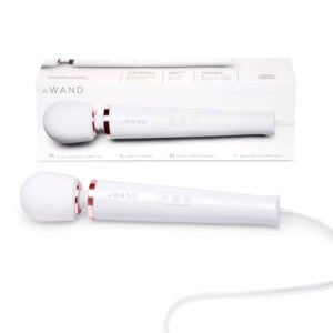 COTR Inc. Le Wand Plug-In Vibrating Massager White – Powerful Continuous Pleasure with 10 Vibration Speeds