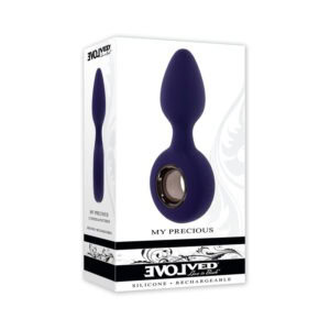 Evolved My Precious Purple Vibrating Anal Plug with Ringed Handle and 12 Speeds by Evolved, Part Number