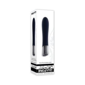 Evolved Back In Black Petite Vibrator with 10 Speeds and Patterns
