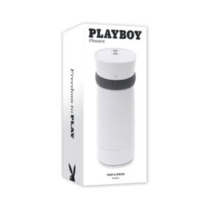 Evolved Playboy Twist & Stroke Frost Rechargeable Vibrating Stroker with UV Cleaner
