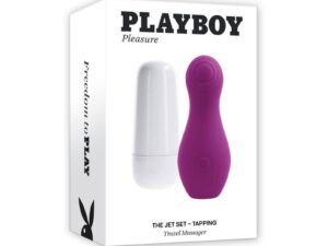 Evolved Playboy The Jet Set Tapping Clitoral Stimulator with Travel Case and USB Charging