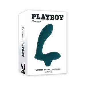 Evolved Playboy Wrapped Around Your Finger Deep Teal Multi-Play Finger Vibrator
