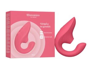 We-Vibe Womanizer Blend Vibrant Rose – Dual Stimulation Rabbit Vibrator with Pleasure Air Technology