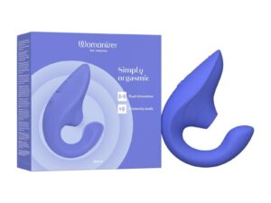 We-Vibe Womanizer Blend Vibrant Blue Dual-Action Rabbit Vibrator with Pleasure Air Technology