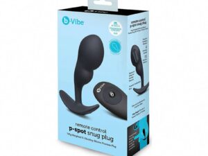 COTR Inc. b-Vibe Vibrating P-Spot Snug Plug Large with Rechargeable Remote Control