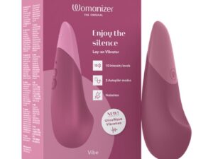 We-Vibe Womanizer Vibe Dusky Pink Rechargeable Vibrator with UltraWave Vibration Technology