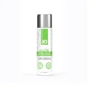 System Jo JO Aloe Water-Based Lubricant 4 oz. – Soothing, pH-Balanced Formula with Organic Aloe and Hyaluronic Acid