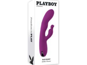 Evolved Playboy Busy Bunny Rechargeable Dual Stimulator Vibrator Silicone Wild Aster