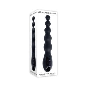 Evolved Zero Tolerance Backdoor Baton Rechargeable Anal Vibrator - Black