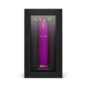 Lelo MIA 3 Personal Vibrator Deep Rose – Compact Discreet Clitoral Stimulator with 8 Vibration Patterns and
