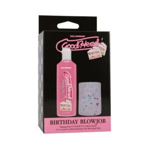 Doc Johnson GoodHead Birthday Blowjob Kit – Handheld Stroker with Confetti-Infused ULTRASKYN and Tasty