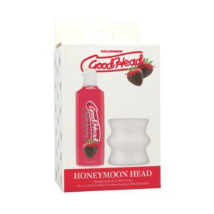 Doc Johnson GoodHead Honeymoon Head Kit with Helping Head Stroker and Strawberry Chocolate Slick Head Glide