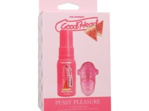 Doc Johnson GoodHead Pussy Pleasure Party Kit with Vibrating Tongue Ring and Watermelon Tingle Spray