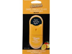Doc Johnson GoodHead Deep Throat Spray To-Go Mango – 0.3 oz. Travel Size Desensitizer
