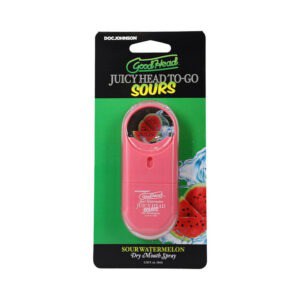 Doc Johnson GoodHead Juicy Head Dry Mouth Spray To-Go Sour Watermelon 0.3 oz.
