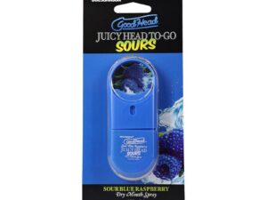 Doc Johnson GoodHead Juicy Head Dry Mouth Spray To-Go Sour Blue Raspberry – Instant Moisture & Fresh Breath