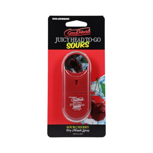 Doc Johnson GoodHead Juicy Head Dry Mouth Spray To-Go Sour Cherry 0.3 oz.