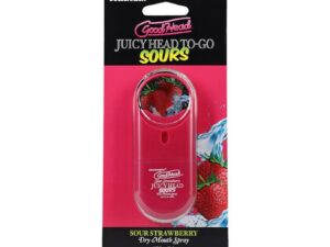 Doc Johnson GoodHead Juicy Head Dry Mouth Spray To-Go Sour Strawberry 0.3 oz.