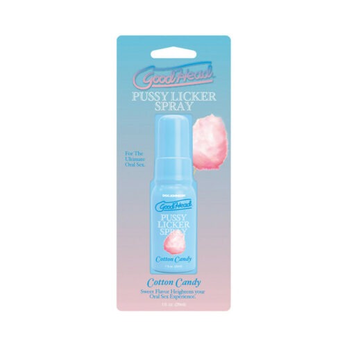 Doc Johnson GoodHead Pussy Licker Spray Cotton Candy 1 oz. – Flavored Oral Enhancer for Intimate Play