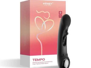 UC Global Trade INC. Honey Play Box Tempo Pressure Sensing App-Controlled Tapping G-Spot Vibrator Black