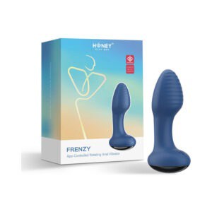 UC Global Trade Inc. Honey Play Box Frenzy Blue Rotating Butt Plug with App Control