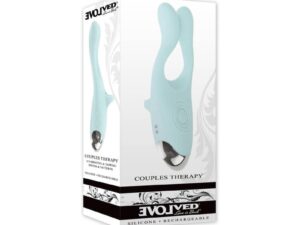 Evolved Couples Therapy Rechargeable Silicone Flexible Arm Tapping Finger Vibrator - Mint