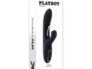 Evolved Playboy Aureus Rechargeable Silicone Rabbit Vibrator - G-Spot & Clitoral Stimulator