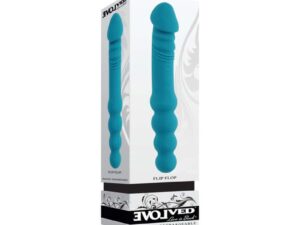Evolved Flip Flop Rechargeable Dual-Ended Silicone Vibrator Teal