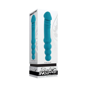 Evolved Flip Flop Rechargeable Dual-Ended Silicone Vibrator Teal