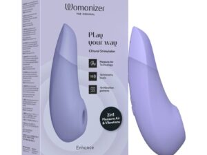 We-Vibe Womanizer Enhance Lilac: 2-in-1 Pleasure Air Technology & Vibrations External Clitoral Stimulator