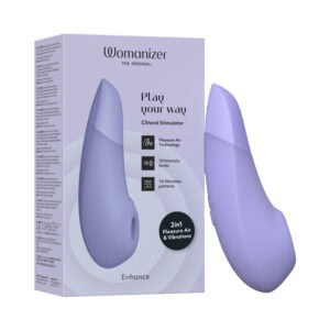 We-Vibe Womanizer Enhance Lilac: 2-in-1 Pleasure Air Technology & Vibrations External Clitoral Stimulator