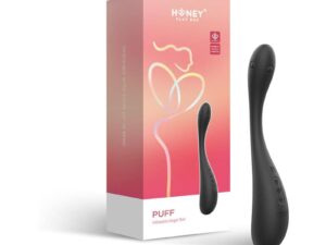 UC Global Trade INC. Honey Play Box Puff App-Controlled Inflatable Kegel Ball Black