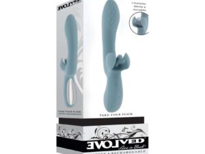 Evolved Take Your Flick Blue – Dual Motor Waterproof Vibrator with 7 Speeds & 5 Flicking Patterns