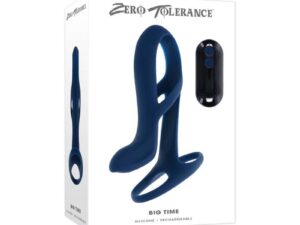 Evolved Zero Tolerance Big Time Blue Penis Extender with Remote Control and Vibrating Silicone Sheath