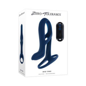 Evolved Zero Tolerance Big Time Blue Penis Extender with Remote Control and Vibrating Silicone Sheath