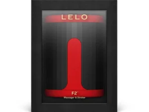 Lelo F2S Massager & Stroker Red – App-Connected Male Pleasure Device with Liquid Silicone Ribs