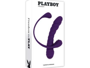 Evolved Playboy Twisted Playground Rechargeable Triple Stimulator Vibe Silicone Purple Acai