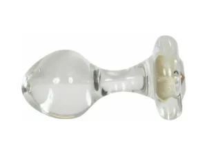 Crystal Delights Small Clear Plug with Gem Aurora Borealis by Crystal Delights LLC - Part CCP2S-C01